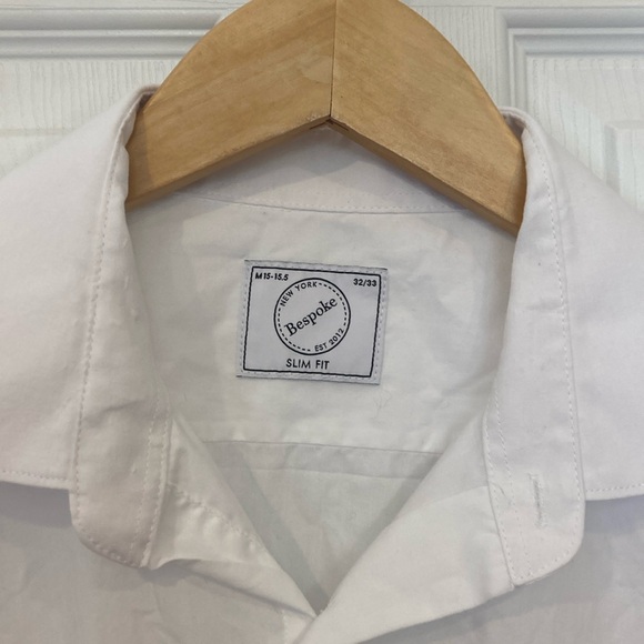 Bespoke Slim fit button down white long sleeve size 32/33 - Picture 2 of 7